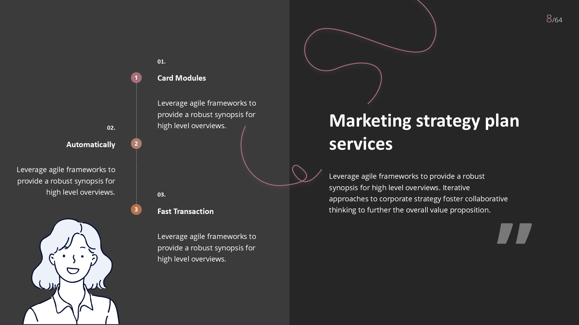 Marketic Dark slide 8